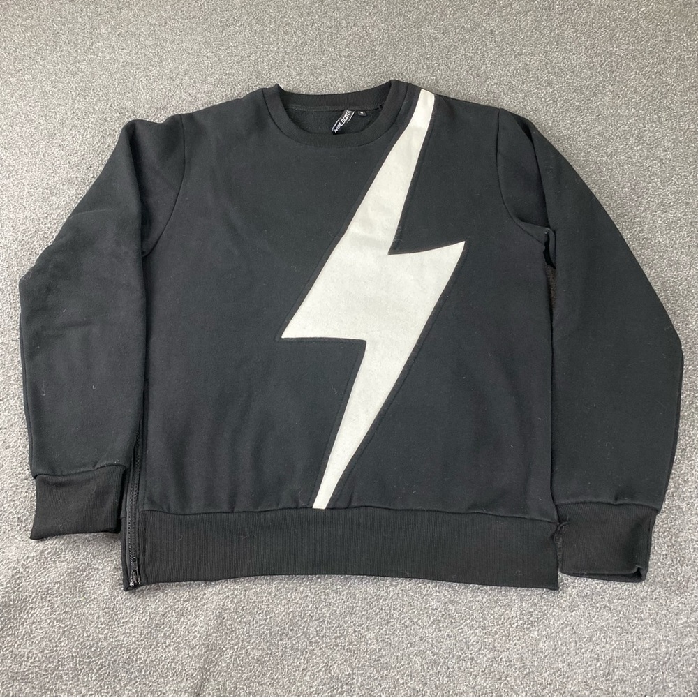 Neil Barrett Thunderbolt Black White Sweater Men’s Size Medium
